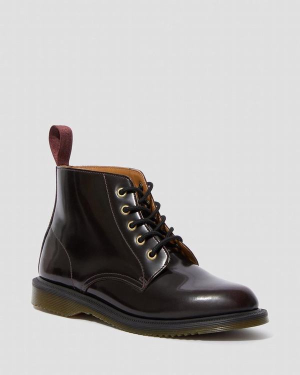 Dr Martens Dámské Kotníkové Boty Emmeline Arcadia Červené, CZ-394627